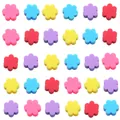 Perles de fleurs colorées en argile polymère pour bijoux DIY et accessoires de bracelet - Style Fleur à Six Pétales (B25-0303) / 50 Pièces/Paquet (10mm) / Coloré