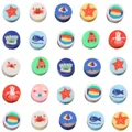Perles en pâte polymère sur le thème marin avec des animaux marins colorés en matrice 5x5 - Seaside Beach Series Style
