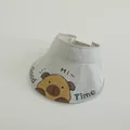 Detail of light green quick-dry sun hat with cute cartoon animal print and sweatband - Type 1 Light Army Green (Capybara)