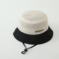 Chapeau bob respirant pour enfants noir et blanc avec broderie Happy Face - 50-52cm / Noir