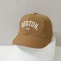 Khakibraune schnelltrocknende Baseballkappe für Kinder mit Boston 1630 Bestickung - 2-6 Jahre Alt (50-52CM) / Boston / Dunkles Khaki