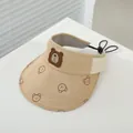Visiera parasole kaki per bambini con stampa orsetto e cinturino regolabile 1-4 anni - Taglia Neonato / Stile 6 Orso (TYJS507)