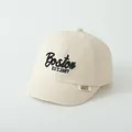 Kinderhonkbalpet van beige corduroy met Boston-borduurwerk en zachte textuur - 52cm / Beige