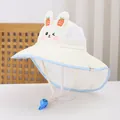 Dettaglio cappello sole bimbi con tesa larga, rete traspirante e fischietto decorativo - Bambini / crema