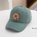 Casquette de baseball vert foncé pour enfants avec patch capybara mignon unisexe - Enfants 3-8 ans 50-54cm / Vert Militaire