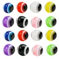 Colorful 8mm resin evil eye beads for DIY jewelry making in a 16-piece mixed set - 50 Pieces (8mm) / Mixed Color Evil Eye