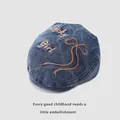 Broderie détaillée du texte Lucky Girl et nœud sur casquette en jean pour enfant - Tout-petit (50-52CM) / Bleu Denim