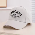 Kids baseball cap in light beige cotton with black 1996 moscato embroidery detail - 50-54cm (Kids 3-10 Years) / Beige