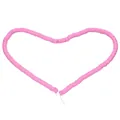 Pink polymer clay heishi beads arranged in a heart shape for DIY jewelry making - 6mm (Approx. 330-350 Pcs/Strand) / Pink Purple