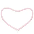 Pink 6mm clay heishi beads for DIY jewelry arranged in a heart shape on a white surface - 6mm (Approx. 330-350 Pcs/Strand) / Light Pink