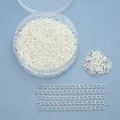 Silver DIY jewelry extender chain set with storage box for necklace and bracelet making - Silver