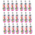Creative transparent capsule pendants with colorful filler and silver metal rings for DIY - Colorful Grain Pill