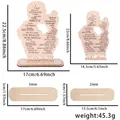 Holzaufsteller mit Vater-Tochter-Silhouette und Gravur als Geschenk zum Vatertag - Vater-Tochter-Set