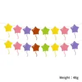 Multi-colored star felt banner decoration for kids birthday party 48g weight - Star Style