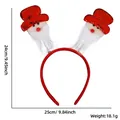 Detailed size specifications for Santa headband with dimensions 24cm height and 25cm width - Red Hat Beard Santa
