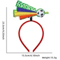 Voetbal hoofdband met kleurrijke decoraties en afmetingen voor sportfans en feesten - Eén maat / Voetbal Trompet Stijl