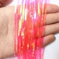 Cortina de flecos rosa iridiscente para fondos de fiesta y decoración festiva - Rosa Caramelo
