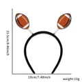 Cerchietto creativo football americano con palloni su molle per tifare durante la partita - Stile Doppia Sfera