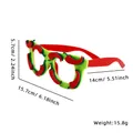 Mexican Fiesta chili party glasses frame with red chili decor and green frame base - Small Chili Style