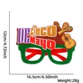Πράσινα γυαλιά Cinco de Mayo με σχέδιο κιθάρας, πλάτους 16,5 cm για εορταστικά πάρτι - Στυλ Κιθάρα & Μαράκες Γράμματα