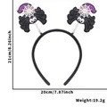 Serre-tête araignée Halloween avec chapeaux violets à paillettes, taille 21x20cm - Style Araignée Chapeau de Sorcière