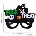 Occhiali LED per Halloween con scritte Trick or Treat e teschi decorativi colorati - Taglia unica / Stile Luminoso Lettera Inglese