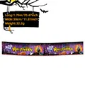 Spanisches Halloween Banner mit Geistern und Kürbissen, 1,79m lange Party Dekoration - Spanisches Halloween Lila Banner / Lila