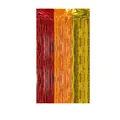 Tenda a frange metalliche a tre colori rosso arancio e oro per decorazione feste - Rosso Arancione Oro Giuntato