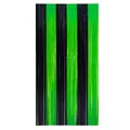Tenda a frange con strisce verticali verde fluorescente e nero per feste - Giunzione Macaron Nero Verde