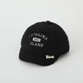 Warm black fleece baseball cap with white Catalina embroidery for kids aged 2-6 - 50-52CM / 1983 Black