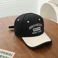 Child baseball cap in black and beige cotton with Brooklyn 3D embroidery detail - Kids 3-8Y (48-53CM) / Black