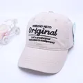 Kids beige cotton baseball cap with black embroidered WRKEND letters and original tags - Age 3 To 10 / Beige