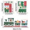 DIY houten kersttrein decoratie met rendier en cadeaupakketten in groen en rood ontwerp - Groene Rendiertrein met Kerstbal