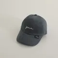 Gorra de béisbol de algodón gris oscuro para niños con bordado 'me' blanco frontal - Talla única / Gris (Estilo 2)