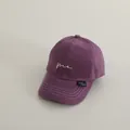 Gorra de béisbol morada para niños en algodón con bordado blanco y etiqueta lateral - Talla única / Púrpura (Estilo 2)