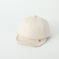 Beige baby corduroy baseball cap with soft brim for infants and toddlers aged 0-3 years - Beige