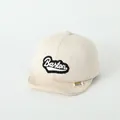Beige baby baseball cap with soft corduroy brim and Baston embroidery for infants - 0-36 Months (45-48cm) / Baston Style Beige