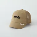 Khaki kids baseball cap with Hello embroidery and breathable mesh back for summer - 2-5 Years Old / Style 1 Khaki
