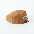 Brown corduroy baseball cap for kids with white New York embroidery and adjustable strap - Baby Size (48-52CM) / Cotton Embroidered Style (Coffee)