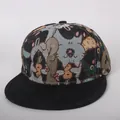 Detailweergave van hiphop-honkbalpet voor kinderen met kleurrijke jacquard-patronen - Kinderen (50-54cm) / Zwart
