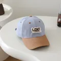 Kids' baseball cap in light blue and khaki featuring LDO SURPRISE embroidered patch - Kids 50-54cm / Sky Blue LDO SURPRISE (Style 4)