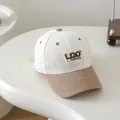Kids' baseball cap in off-white and khaki cotton canvas with LDO SURPRISE patch - Kids 50-54cm / Beige LDO SURPRISE (Style 4)