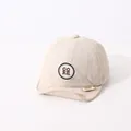 Light beige quick-dry baby baseball cap featuring a soft brim and circular CORE patch - CORE Letter Style / Beige (CORE)