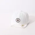 White quick-dry cotton baby baseball cap with CORE embroidery and soft brim for kids - CORE Letter Style / White (CORE)