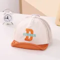 Toddler breathable mesh baseball cap with smile embroidery and soft orange sun visor - 45-48CM (0-36 Months) / Orange