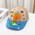 Detalle de dinosaurio 3D de silicona y malla transpirable en gorra para niños - Niños 3-8 Años (50-54cm) / Caqui