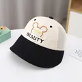 Dettaglio del cappello per bambini in rete traspirante con ricamo a orecchie di orso - 2-6 Anni (47-52cm) / Nero
