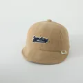 Detailed corduroy texture and Sunday letter embroidery on toddler baseball cap - Infant Toddler / Khaki
