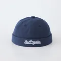 Gorro docker azul marino para niños con bordado de Los Ángeles en algodón suave - 1-3 Años / Azul marino