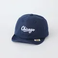Donkerblauwe katoenen baby baseballpet met Chicago borduursel en zachte klep - Baby 10-30 Maanden / Marineblauw